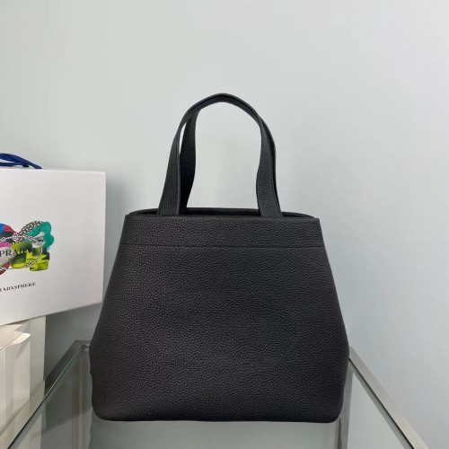 Sac cabas Prada en cuir 1AG833 noir