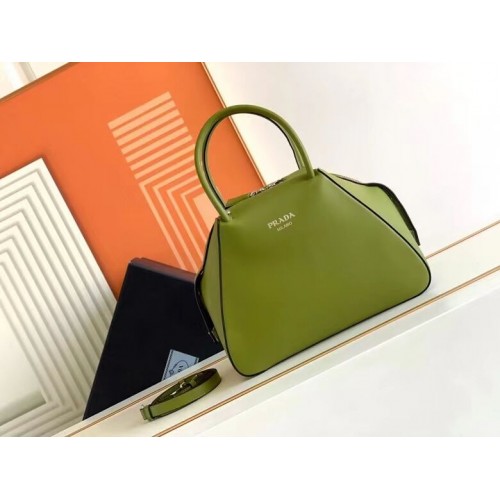 Prada Petit sac à main Supernova en cuir 1BA366 vert