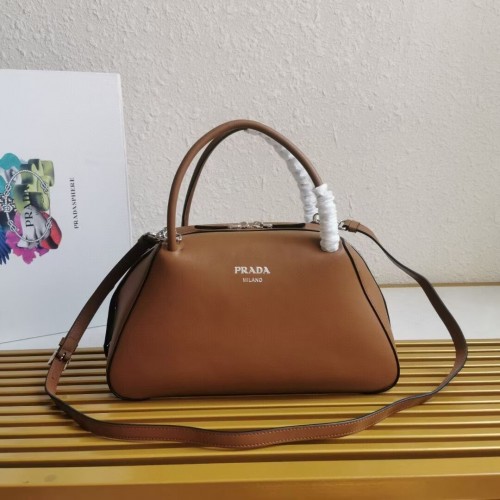 Sac à main Prada en cuir Supernova 1BD665 caramel