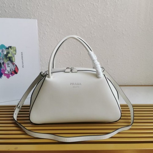 Sac à main Prada en cuir Supernova 1BD665 blanc