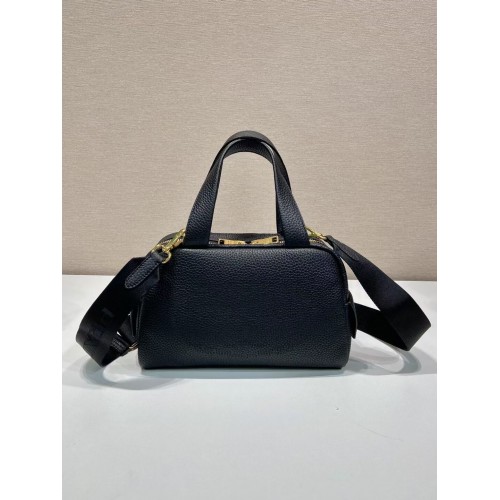 Sac cabas Prada en cuir 1DH770 noir