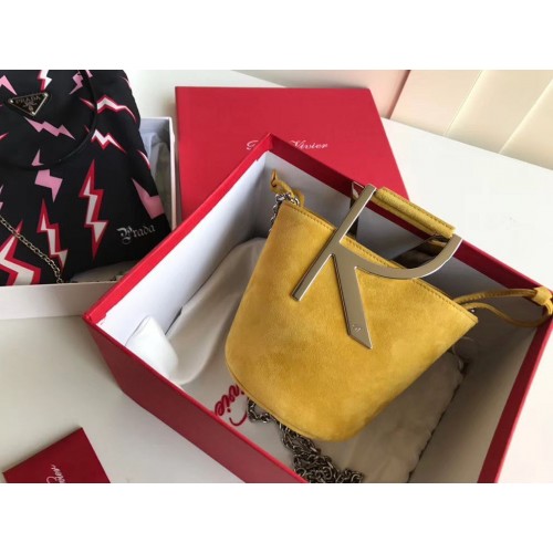 Roger Vivier Sac Seau Original Cuir RV2069 Jaune