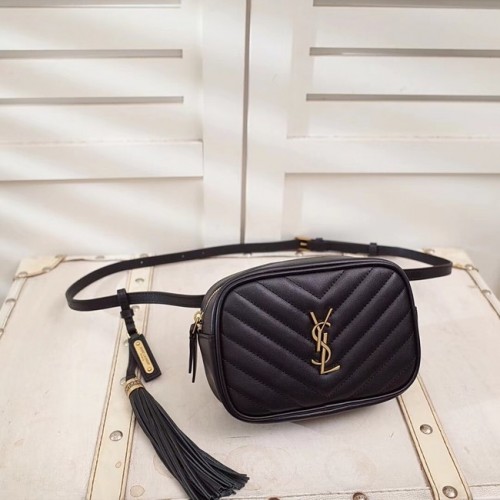 SAINT LAURENT Pochette en cuir de vachette 534817 noir