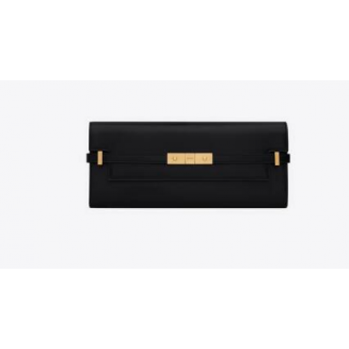 SAINT LAURENT MANHATTAN POCHETTE EN BOÎTE SAINT LAURENT CUIR 695949 noir