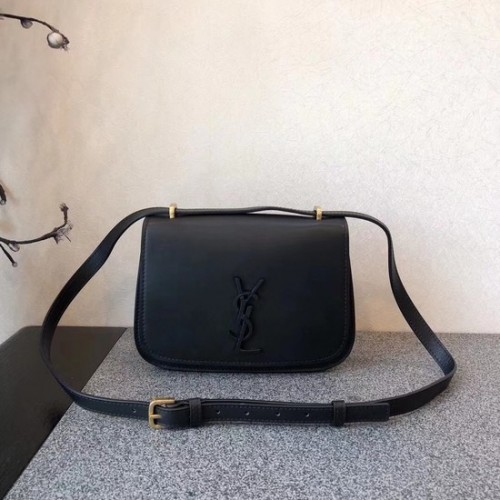 SAINT LAURENT Sac bandoulière en cuir Monogram 512853 noir