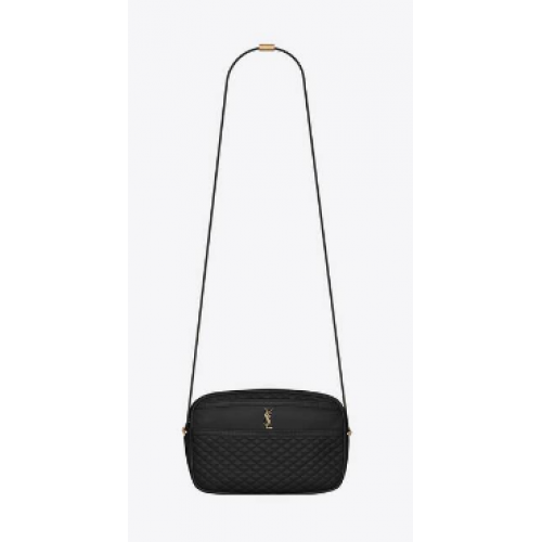 SAC PHOTO SAINT LAURENT VICTOIRE EN AGNEAU MATELASSÉ 6489901 noir