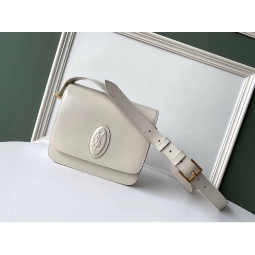SAINT LAURENT sac bandoulière cuir 36966 blanc