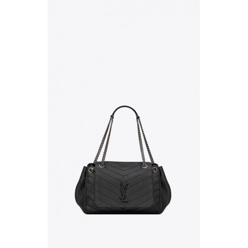 SAINT LAURENT sac bandoulière en cuir Y554256 noir