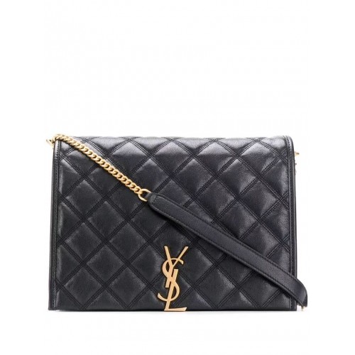 SAINT LAURENT sac bandoulière en cuir Y579607 noir