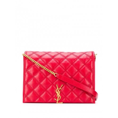 SAINT LAURENT sac bandoulière cuir Y579607 rouge