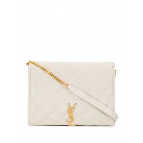 SAINT LAURENT sac bandoulière cuir Y579607 blanc