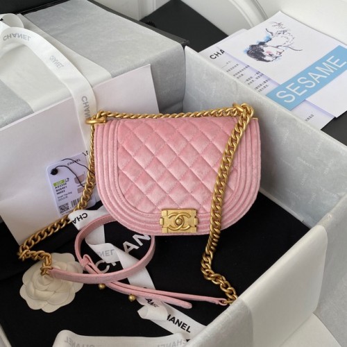 SAC MESSAGER CHANEL PETIT GARÇON AS3350 rose