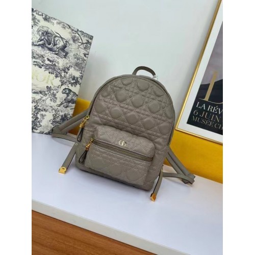 PETIT SAC À DOS DIOR Cannage Agneau M9222U Taupe