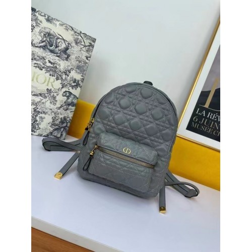 PETIT SAC À DOS DIOR Cannage Agneau M9222U gris