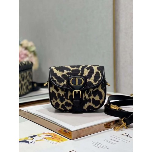 PETIT SAC DIOR BOBBY Broderie Mizza Multicolore Beige C9269E