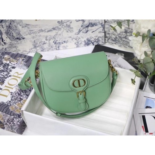 PETIT SAC DIOR BOBBY Cuir de veau box M9317U vert