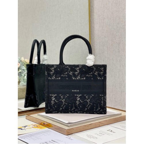 PETIT DIOR BOOK TOTE Broderie M1265ZRGO noir