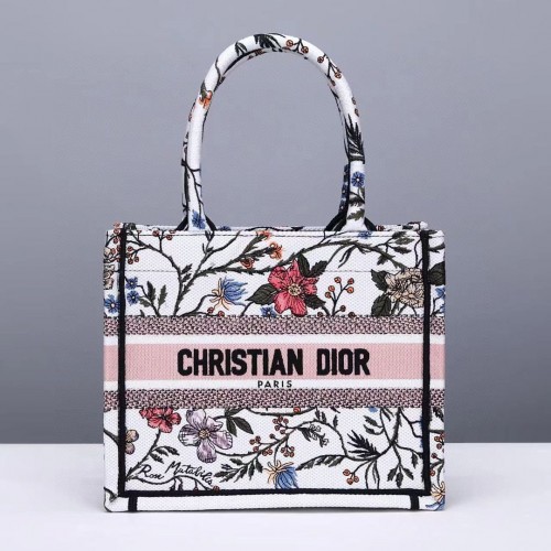 Petit DIOR BOOK TOTE Broderie Mille Fleurs Multicolore M1297ZW