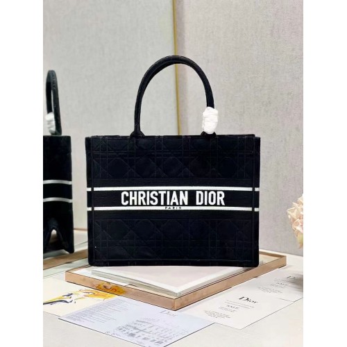 PETIT BOOK TOTE DIOR Velours C1287-5 noir