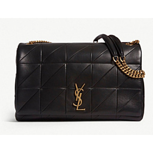 Saint Laurent Jamie Monogram Giant Full-Flap Chain Sac à bandoulière NMS18 noir
