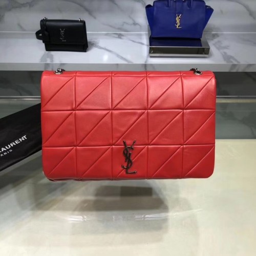 Saint Laurent Jamie Monogram Giant Full-Flap Chain Sac à bandoulière NMS18 rouge