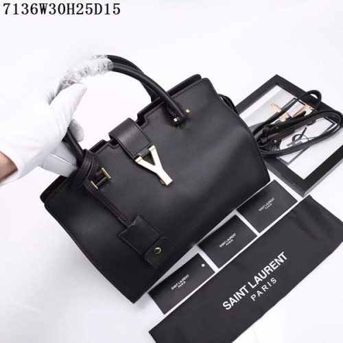 Saint Laurent Petit sac à rabat en cuir monogramme classique Y7136 noir