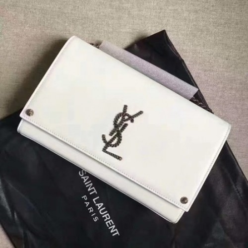 Saint Laurent Mini Monogramme Cross-body Sac à bandoulière A354025 Blanc