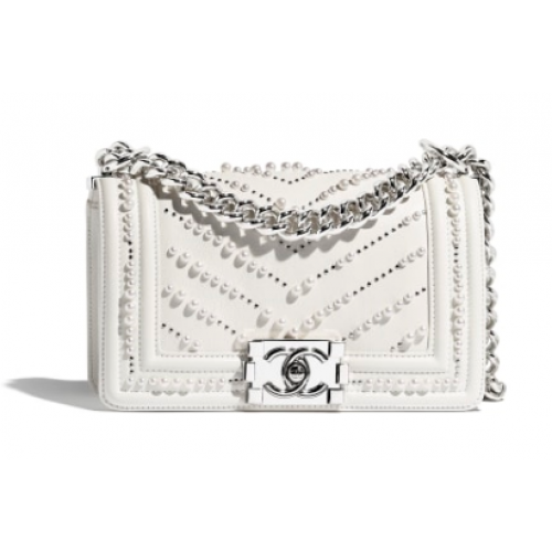 Petit garçon canal Flap Bag A67085 blanc