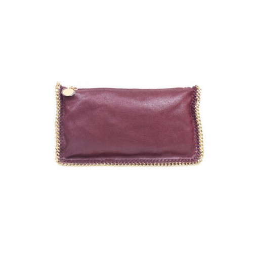 Stella McCartney 865 Bordeaux Falabella Pochette Pliante En PVC