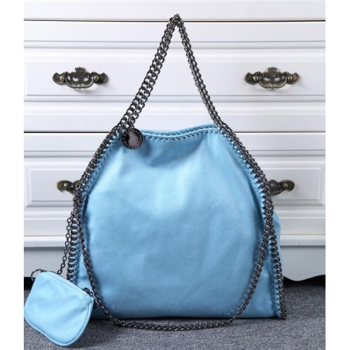 Stella McCartney Sac fourre-tout en jean SM809 Bleu clair
