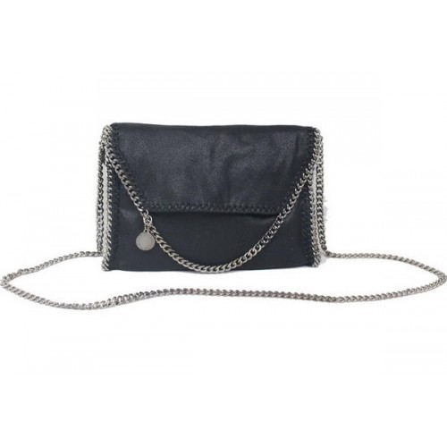 Stella McCartney Falabella Sac bandoulière en PVC noir Argent 875