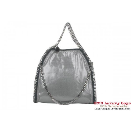 Stella McCartney Falabella Sac fourre-tout à rabat en PVC Argent 809
