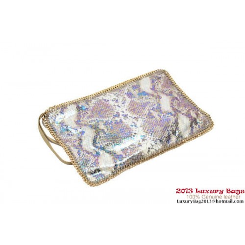 Stella McCartney Falabella Pochette Pliable 832 Serpent Abricot