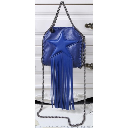 Stella McCartney Falabella Mini sac fourre-tout à étoiles frangées SM8855 Royal