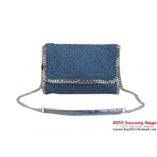 Stella McCartney Falabella Léopard PVC Sac à Bandoulière 822 Bleu