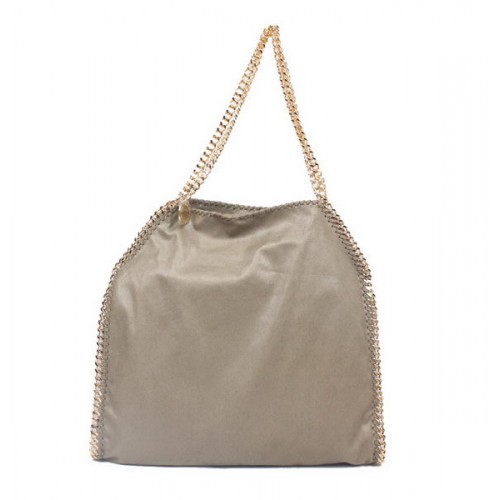 Stella McCartney Falabella PVC Fold Over Tote Bag 811 Kaki