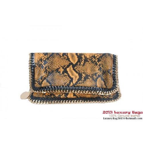 Stella McCartney Falabella Snake Fold Over Clutch 812S Jaune