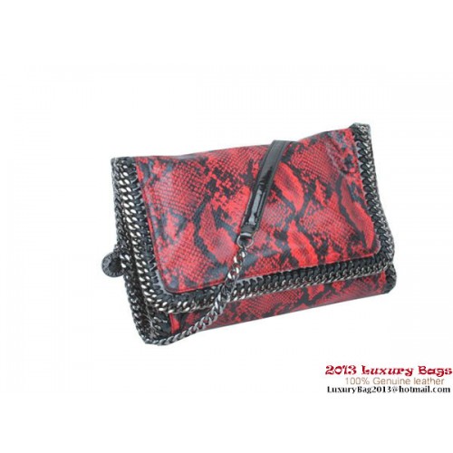 Stella McCartney Falabella Snake PVC Cross Body Bag 822 Rouge