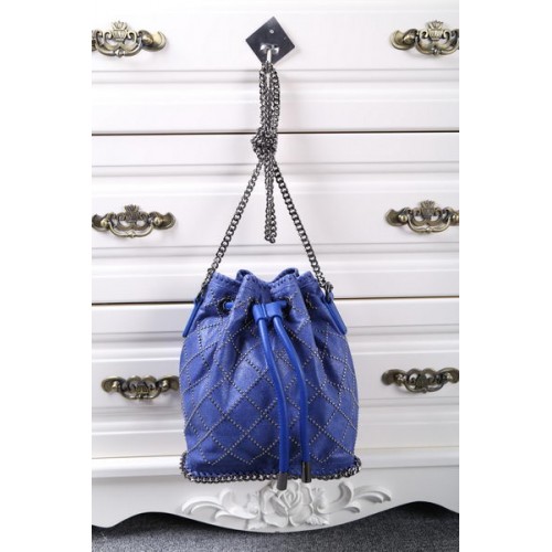 Stella McCartney Sac seau matelassé Falabella clouté SMC013 Royal