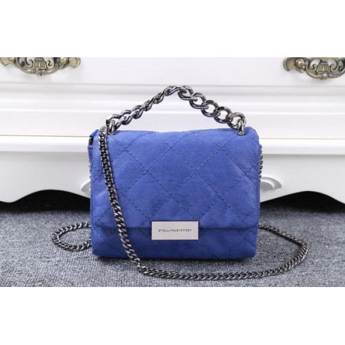 Stella McCartney Sac à bandoulière en denim matelassé SMC015 Royal