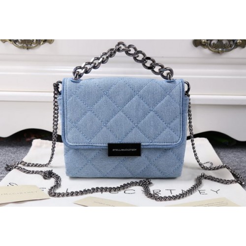 Stella McCartney QUilted Denim Sacs à bandoulière SMC015 Bleu