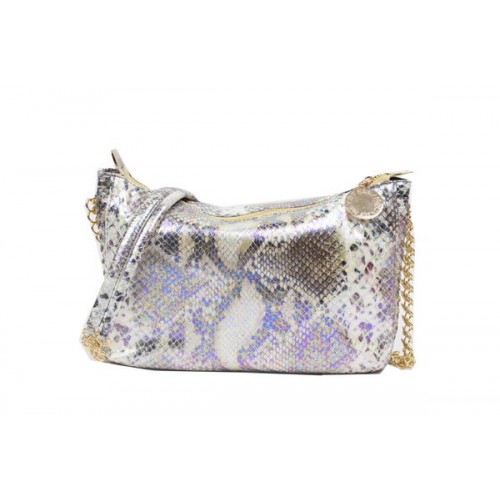 Stella McCartney Sac à bandoulière en cuir de serpent 835 Beige