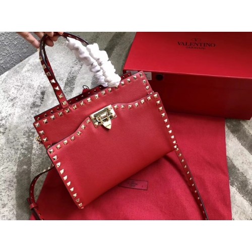 VALENTINO Sac bandoulière en cuir matelassé Candy Rockstud 0650 rouge