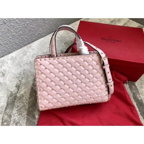 VALENTINO Cabas en cuir matelassé Candystud 0061 rose