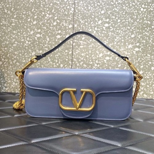 VALENTINO GARAVANI Sac Loco en cuir de veau 2B0K30 bleu