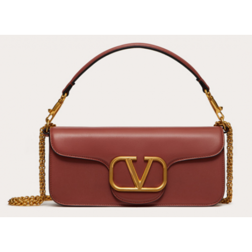 VALENTINO GARAVANI Sac Loco en cuir de veau 2B0K30 marron