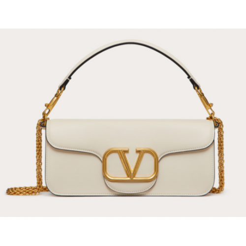 VALENTINO GARAVANI Sac Loco en cuir de veau 2B0K30 blanc