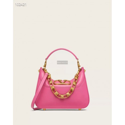 VALENTINO GARAVANI Sac Loco en cuir de veau V2028 prune