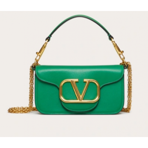 VALENTINO GARAVANI MINI CRAZY Sac à bandoulière en cuir de veau 1W2B0K vert