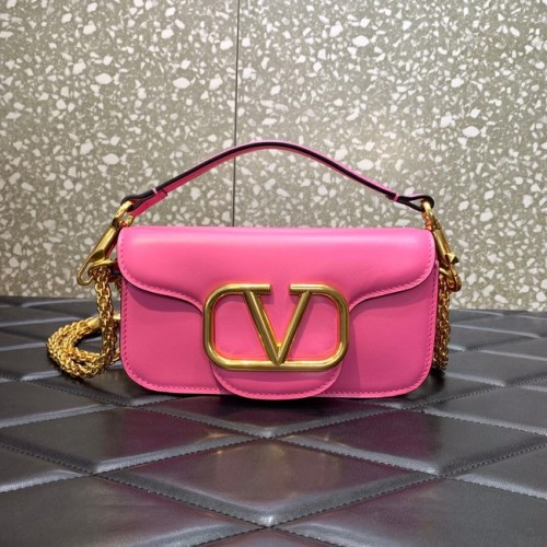 VALENTINO CRAZY MINI CRAZY Sac à bandoulière en cuir de veau 1W2B0K rose